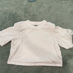 White Crop Top KBD by Kahlana White Cropped T-Shirt – Women’s Small